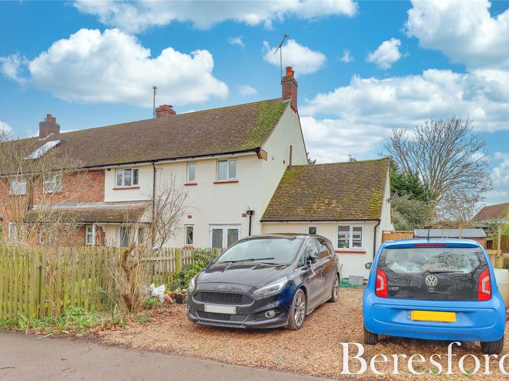 3 bed semi-detached house for sale in St. Marys Villas, Great Bardfield CM7, £400,000