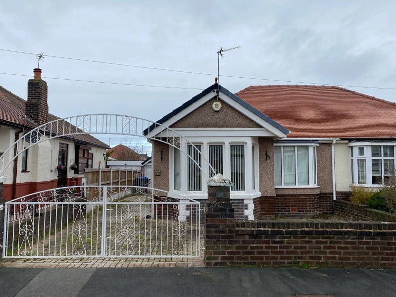2 bed semi-detached bungalow for sale in Shirley Crescent, Blackpool FY2, £160,000
