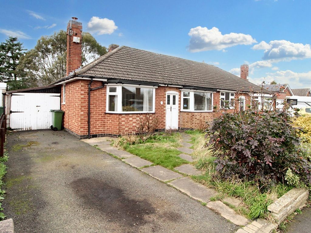 2 bed semi-detached bungalow for sale in Hillsborough Crescent, Glen Parva, Leicester LE2, £210,000