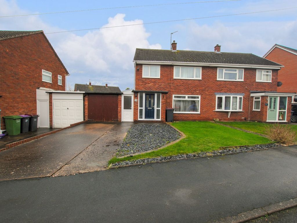 3 bed semi-detached house for sale in Hordley Road, Wellington, Telford TF1, £220,000
