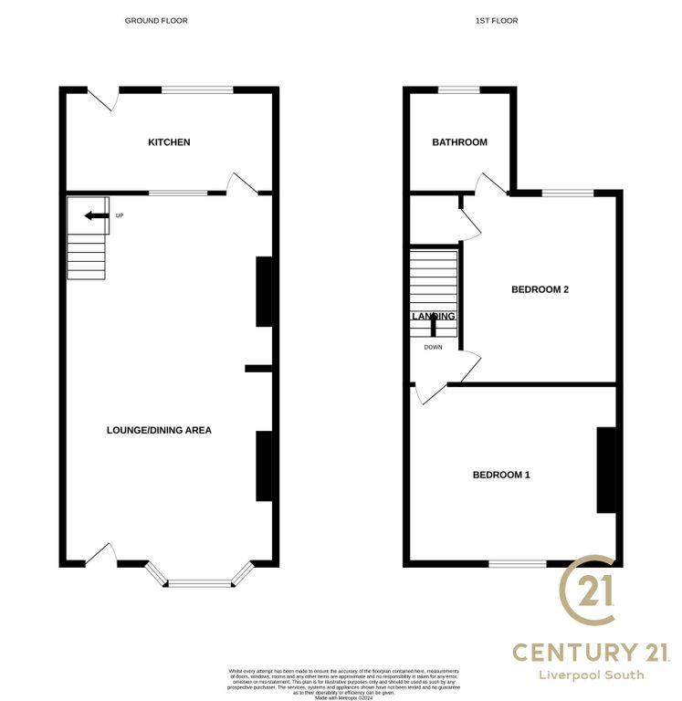 2 bed terraced house for sale in Basing Street, Garston L19, £135,000