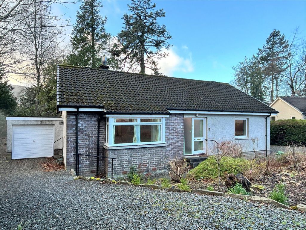 2 bed bungalow for sale in Dundarach Gardens, Pitlochry, Perthshire PH16, £240,000