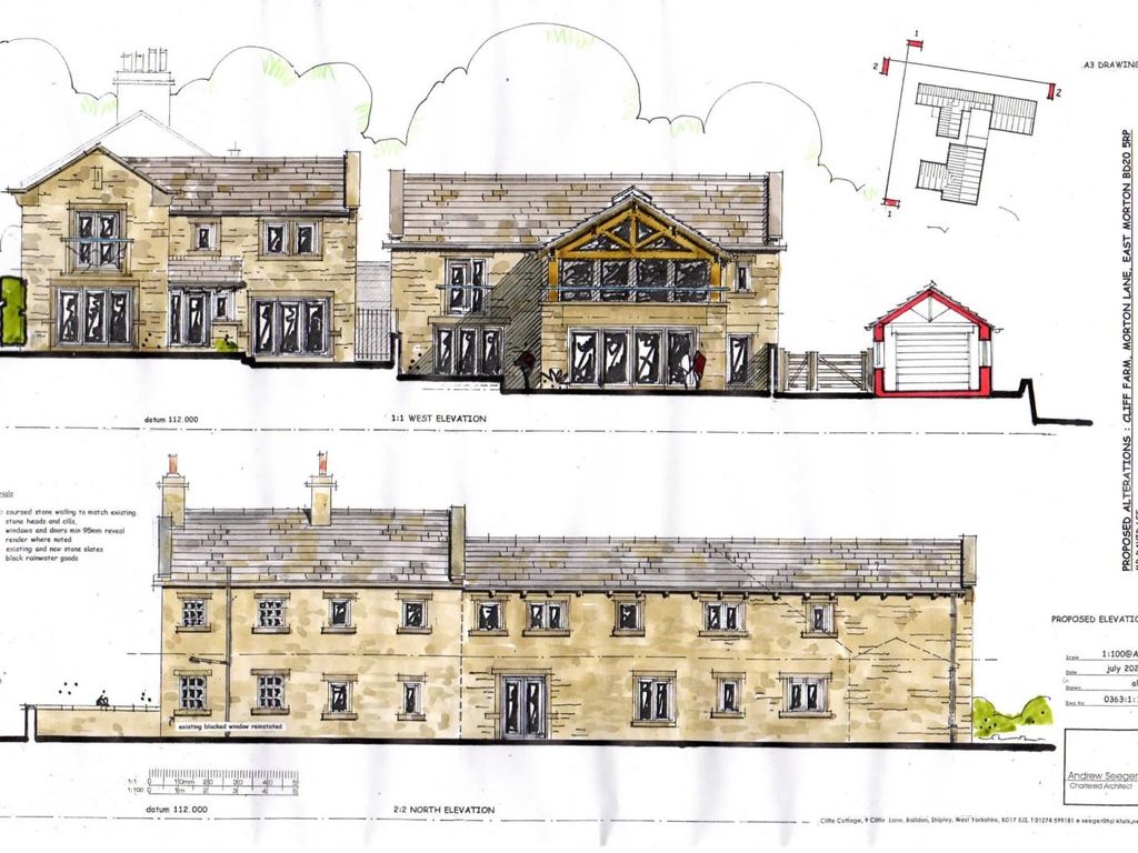 4 bed link detached house for sale in Morton Lane, East Morton, Keighley BD20, £615,000