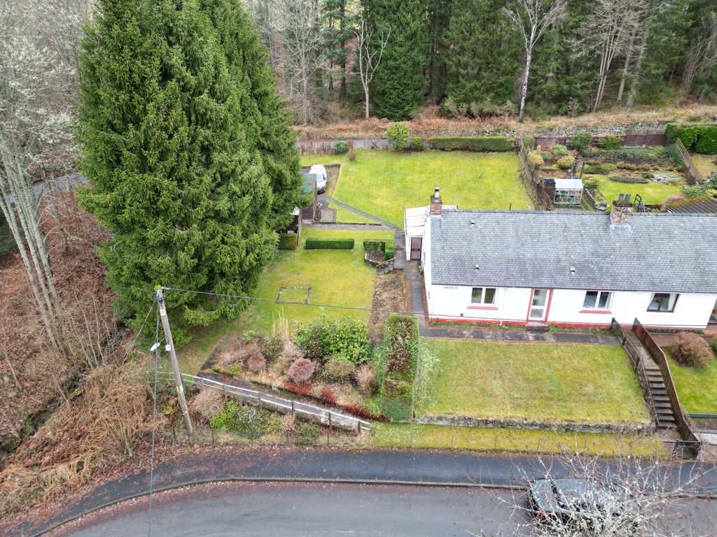 3 bed semi-detached bungalow for sale in Braeside Road, Ballinluig, Pitlochry PH9, £185,000