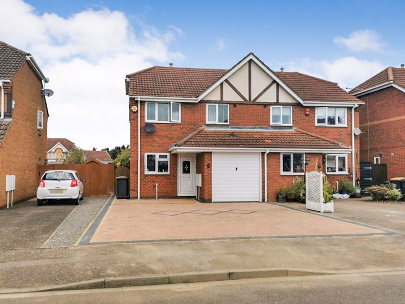 3 bed semi-detached house for sale in Hillesden Avenue, Elstow MK42, £340,000