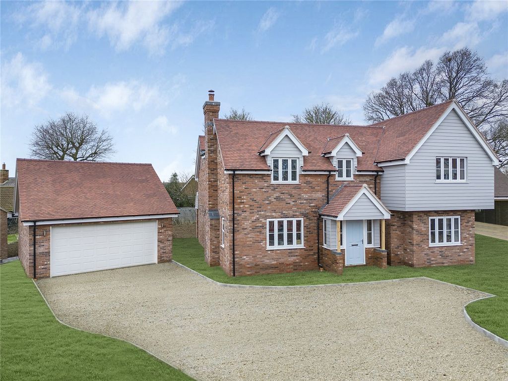 New home, 4 bed detached house for sale in Woodlands, Stevens Lane, Bannister Green, Felsted CM6, £1,100,000