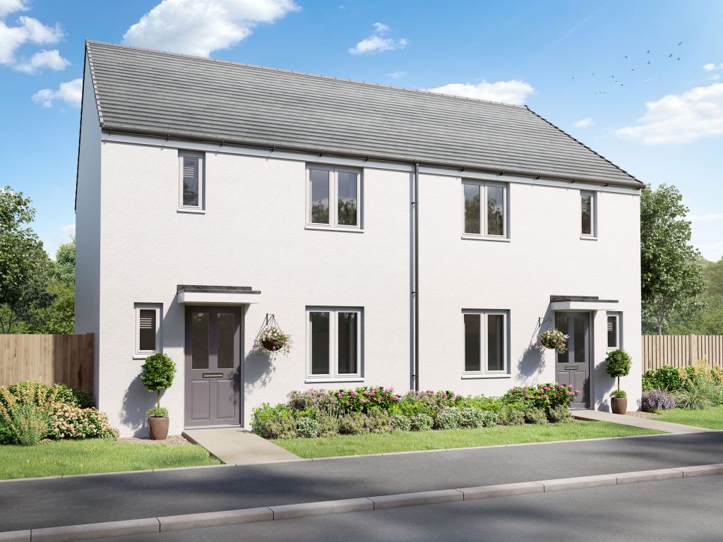 New home, 3 bed semi-detached house for sale in "The Danbury" at Kerdhva Treweythek, Lane, Newquay TR8, £310,000