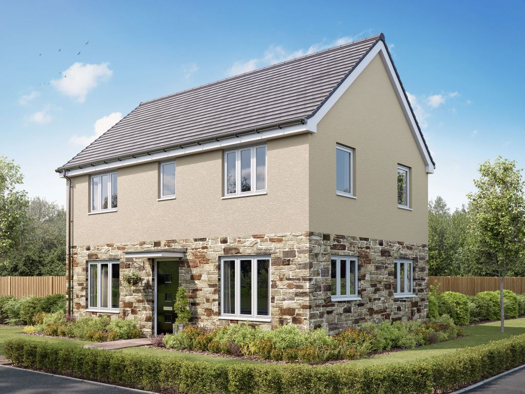 New home, 3 bed detached house for sale in "The Barnwood" at Kerdhva Treweythek, Lane, Newquay TR8, £399,995