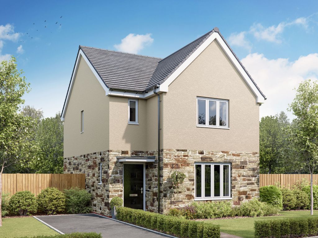 New home, 3 bed detached house for sale in "The Sherwood" at Kerdhva Treweythek, Lane, Newquay TR8, £385,995