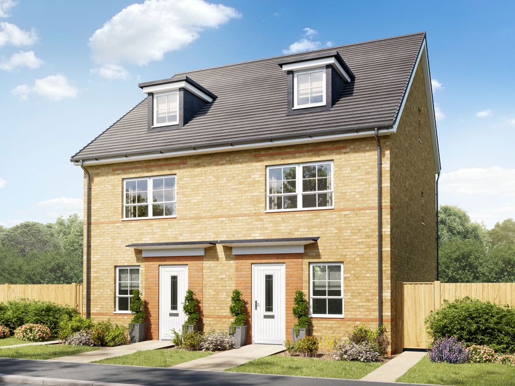 New home, 4 bed semi-detached house for sale in "Kingsville" at Welshpool Road, Bicton Heath, Shrewsbury SY3, £309,995