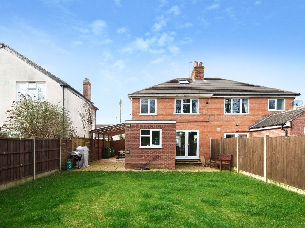 3 bed semi-detached house for sale in Grange Avenue, Leicester Forest East, Leicester LE3, £275,000