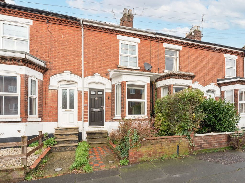 2 bed terraced house for sale in Denmark Road, Norwich NR3, £240,000