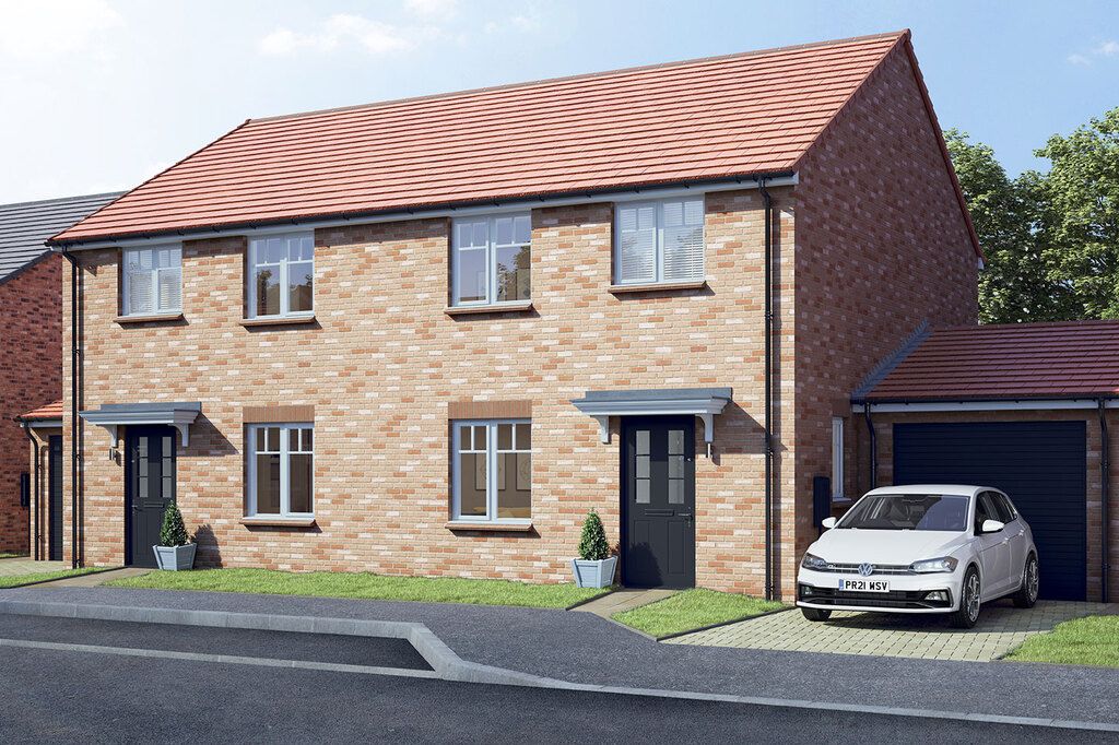 New home, 3 bed semi-detached house for sale in "The Mayfield Semi" at Palmerston Avenue, St. Georges Wood, Morpeth NE61, £274,995