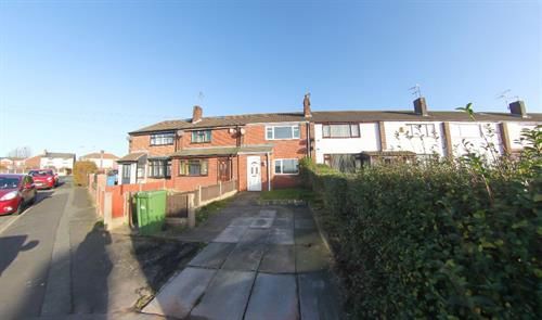 3 bed terraced house for sale in Cheryl Drive, Widnes WA8, £90,000
