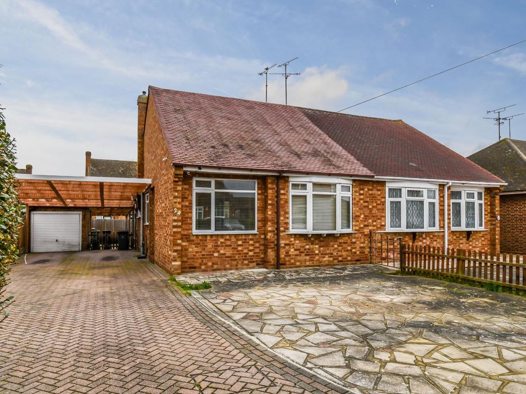 2 bed semi-detached bungalow for sale in Craven Close, Ashingdon, Rochford SS4, £335,000