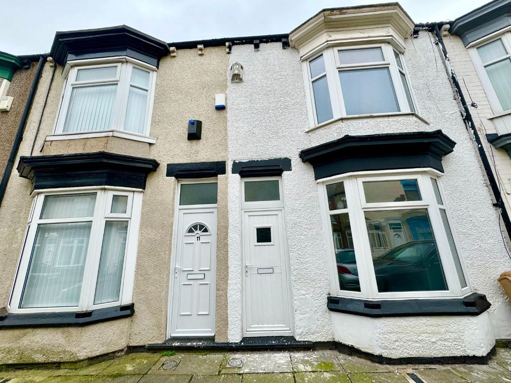 3 bed terraced house for sale in Kindersley Street, Middlesbrough TS3, £74,995