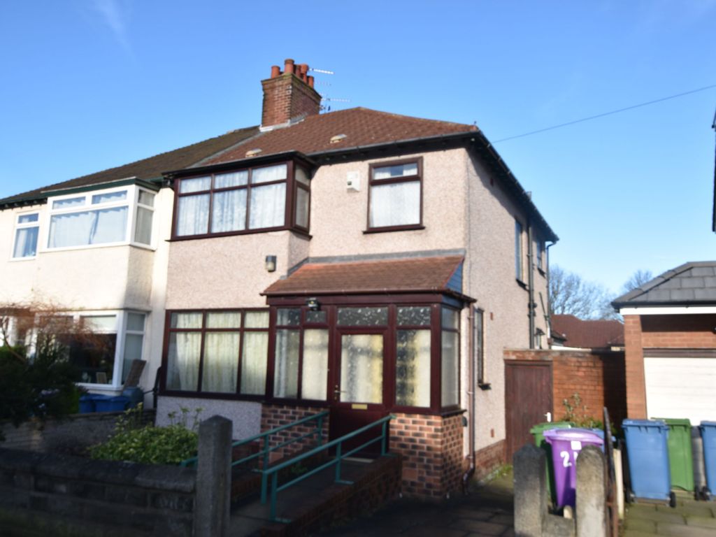3 bed semi-detached house for sale in Childwall Crescent, Childwall, Liverpool. L16, £315,000
