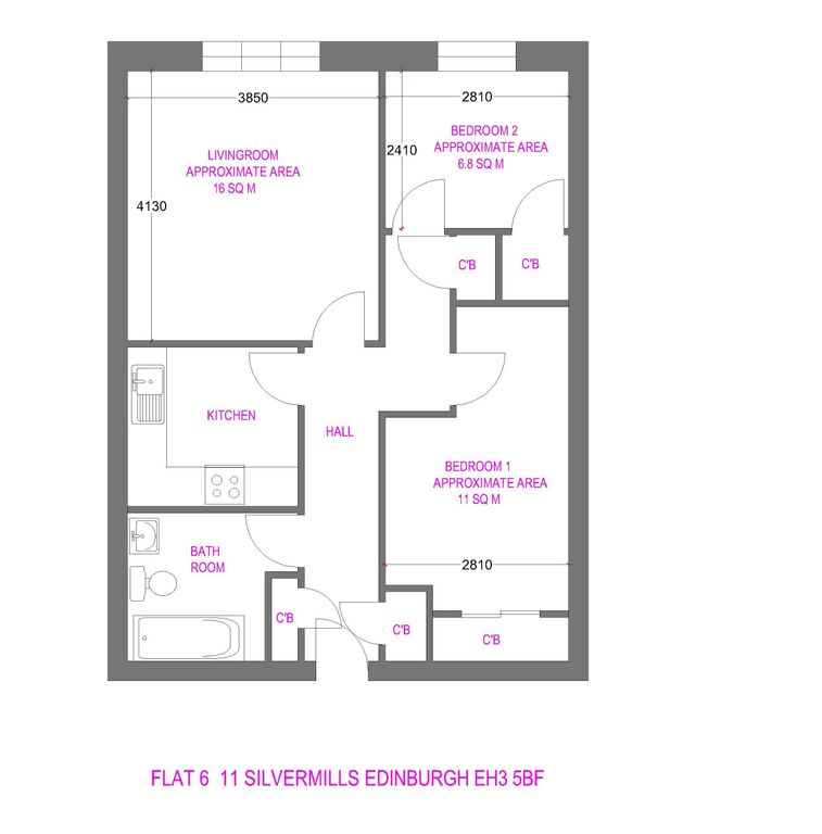 2 bed flat to rent in Silvermills, Edinburgh EH3, £1,200 pcm