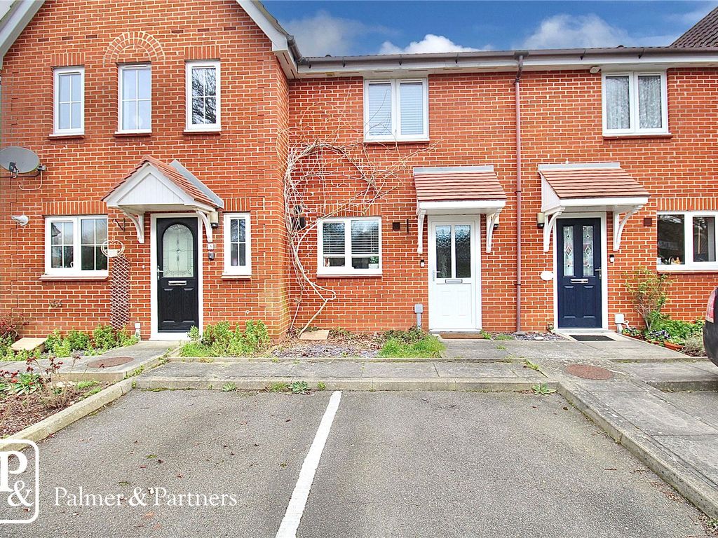 2 bed terraced house for sale in The Hawthorns, Turner Close, Sudbury, Suffolk CO10, £110,000
