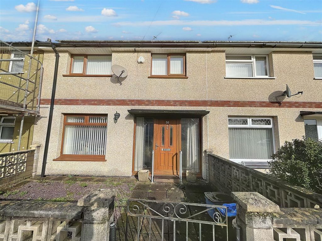 3 bed terraced house for sale in Livale Court, Bettws, Newport NP20, £150,000