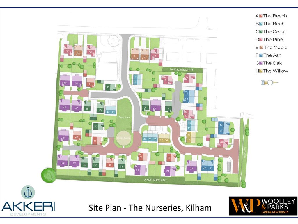 New home, 2 bed semi-detached bungalow for sale in Plot 22, The Nurseries, Kilham, Driffield YO25, £200,000