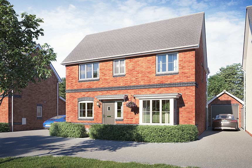 New home, 4 bed detached house for sale in "The Bowmont" at Isleport Road, Highbridge TA9, £380,000