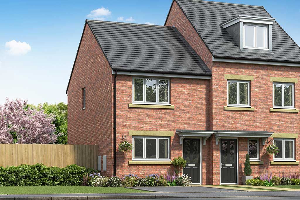 New home, 2 bed terraced house for sale in "The Halstead" at Chestnut Way, Newton Aycliffe DL5, £146,995