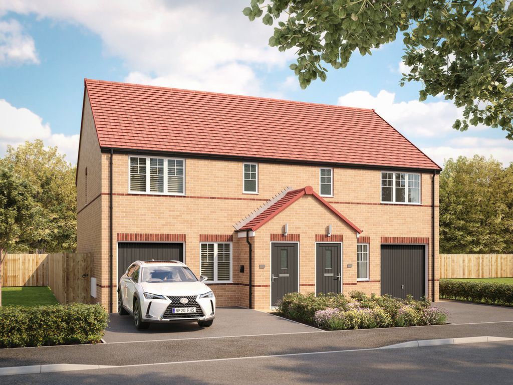 New home, 3 bed semi-detached house for sale in "The Oakwood" at Camp Road, Witham St. Hughs, Lincoln LN6, £247,995