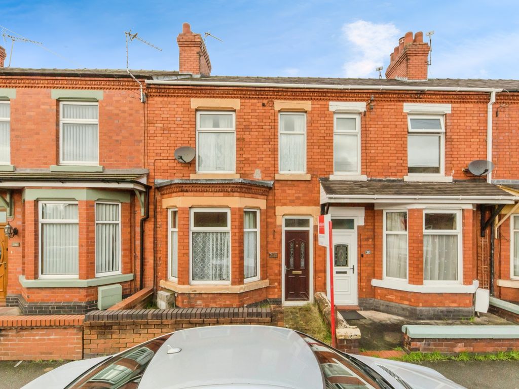 2 bed terraced house for sale in Broad Street, Crewe, Cheshire CW1, £95,000