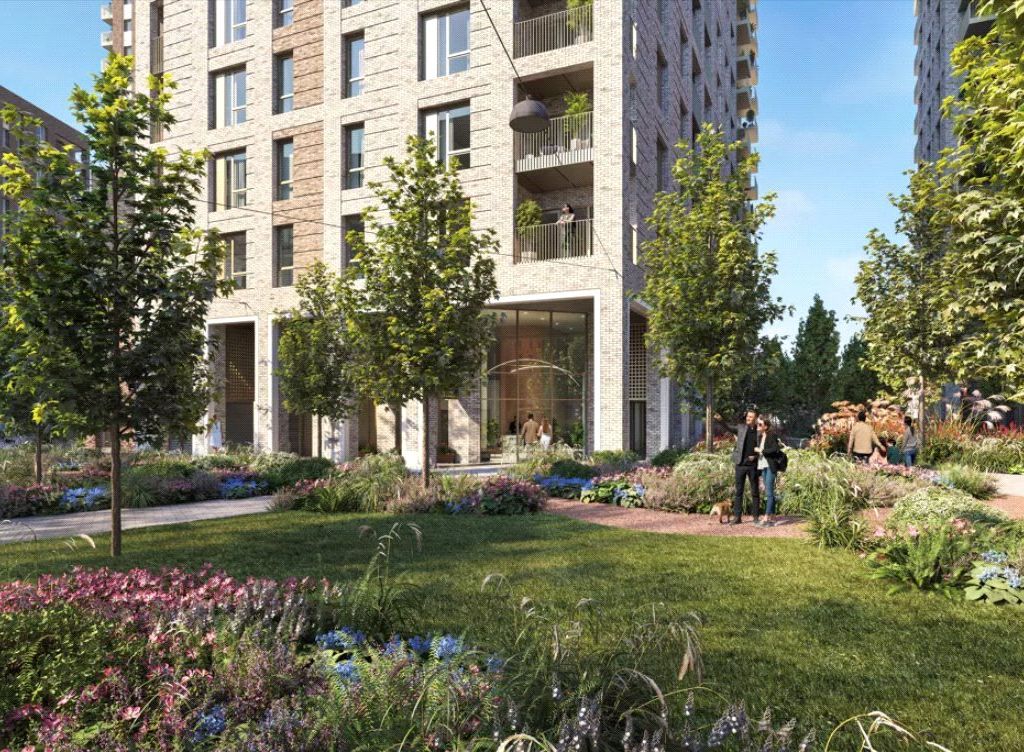 New home, 1 bed flat for sale in The Verdean, Acton W3, £477,000