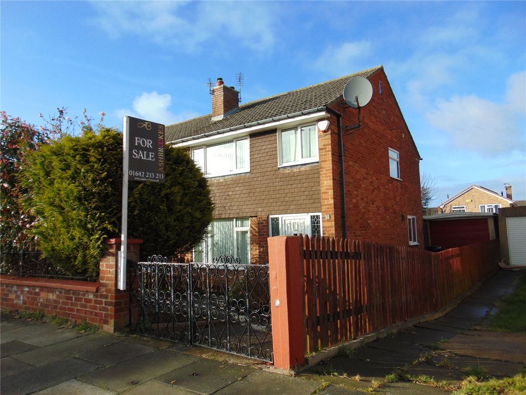 3 bed semi-detached house for sale in Foxbury Avenue, Acklam, Middlesbrough TS5, £155,000