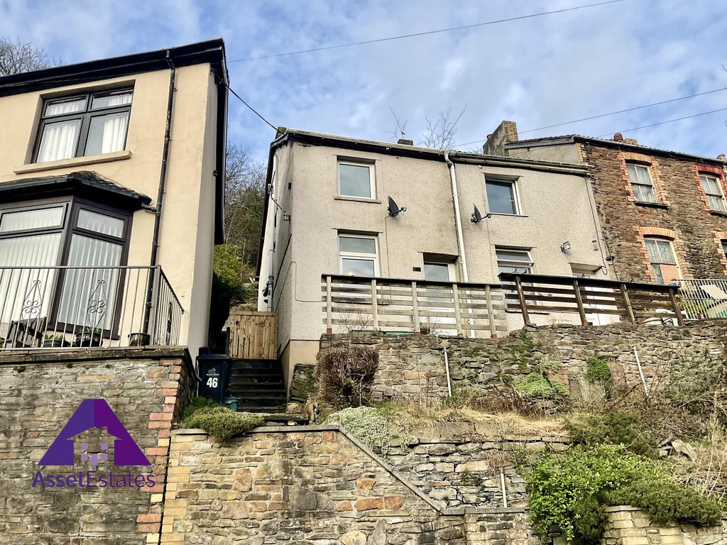 2 bed terraced house for sale in Commercial Road, Llanhilleth, Abertillery NP13, £75,000
