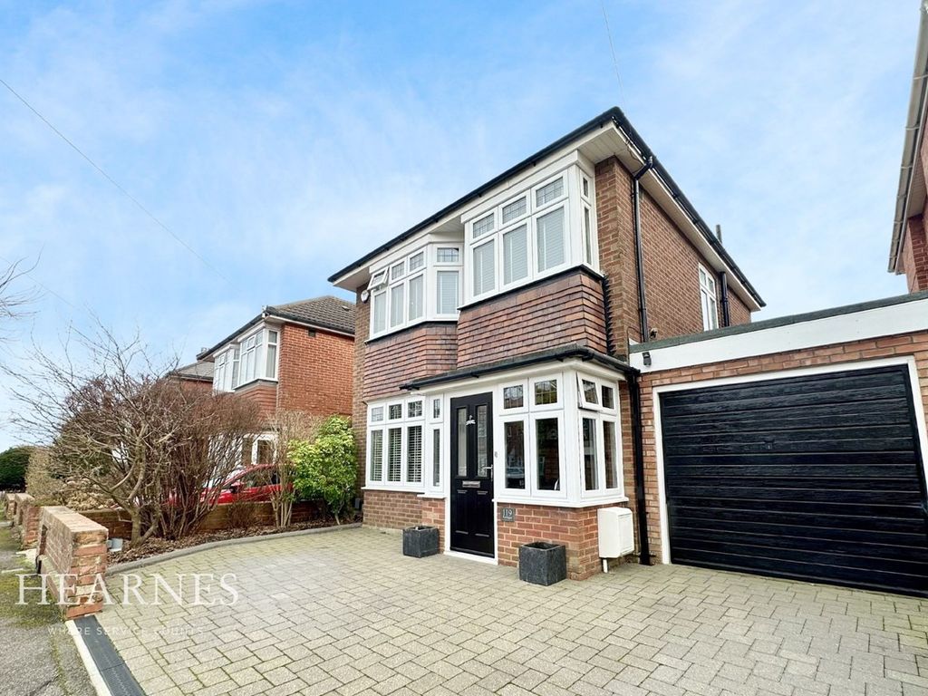 3 bed detached house for sale in The Grove, Moordown, Bournemouth BH9, £525,000