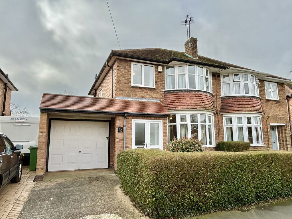 3 bed semi-detached house for sale in Needham Avenue, Glen Parva, Leicester, Leicestershire. LE2, £284,950