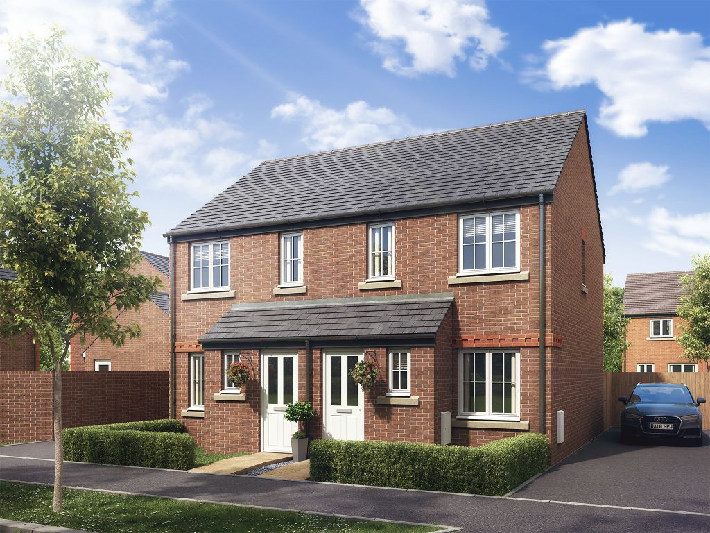 New home, 2 bed semi-detached house for sale in "The Alnwick" at Windsor Way, Carlisle CA3, £165,000