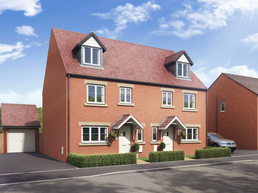 New home, 4 bed semi-detached house for sale in "The Leicester" at Boughton Green Road, Northampton NN2, £349,950
