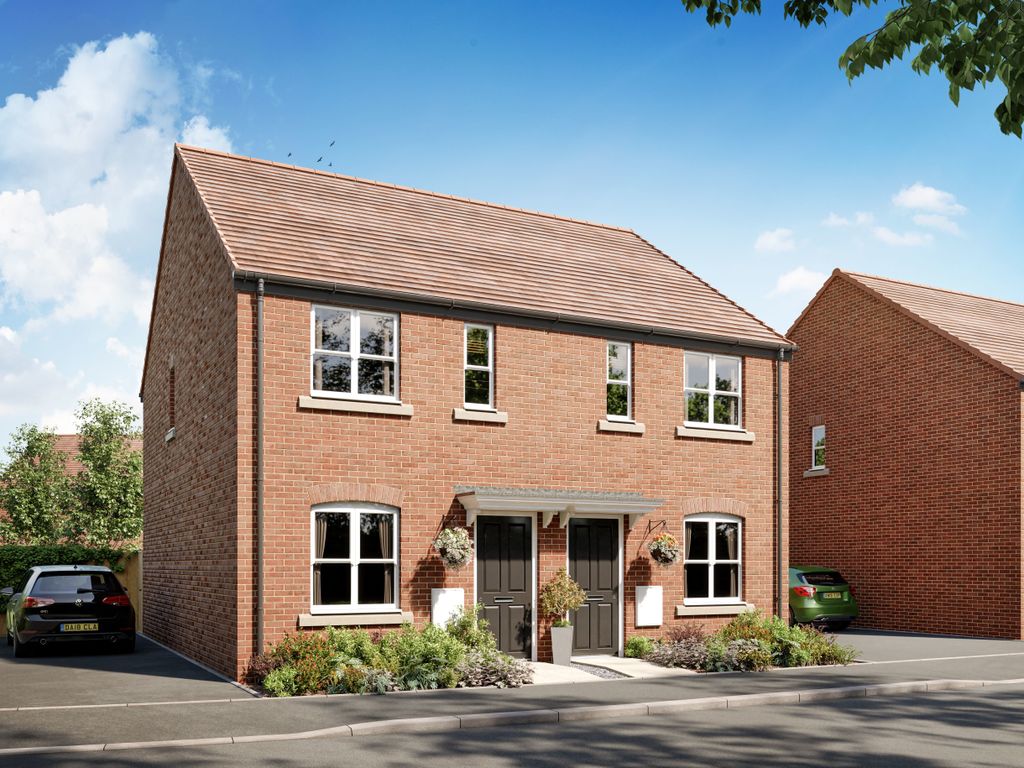 New home, 3 bed semi-detached house for sale in "Type 79" at Langate Fields, Long Marston, Stratford-Upon-Avon CV37, £196,000