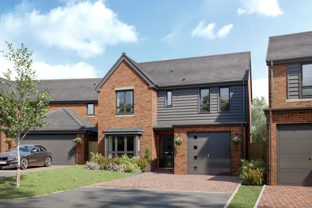 New home, 4 bed detached house for sale in Shipley Lakeside, Shipley, Heanor DE75, £378,995