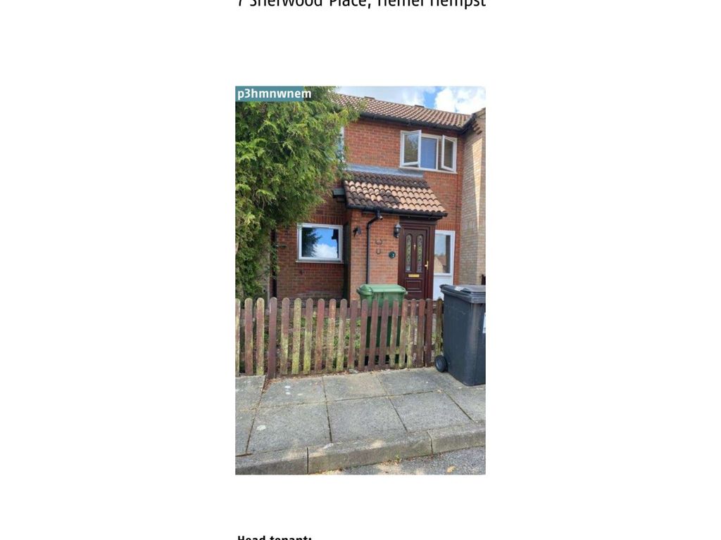 1 bed terraced house for sale in Sherwood Place, Hemel Hempstead HP2, £275,000