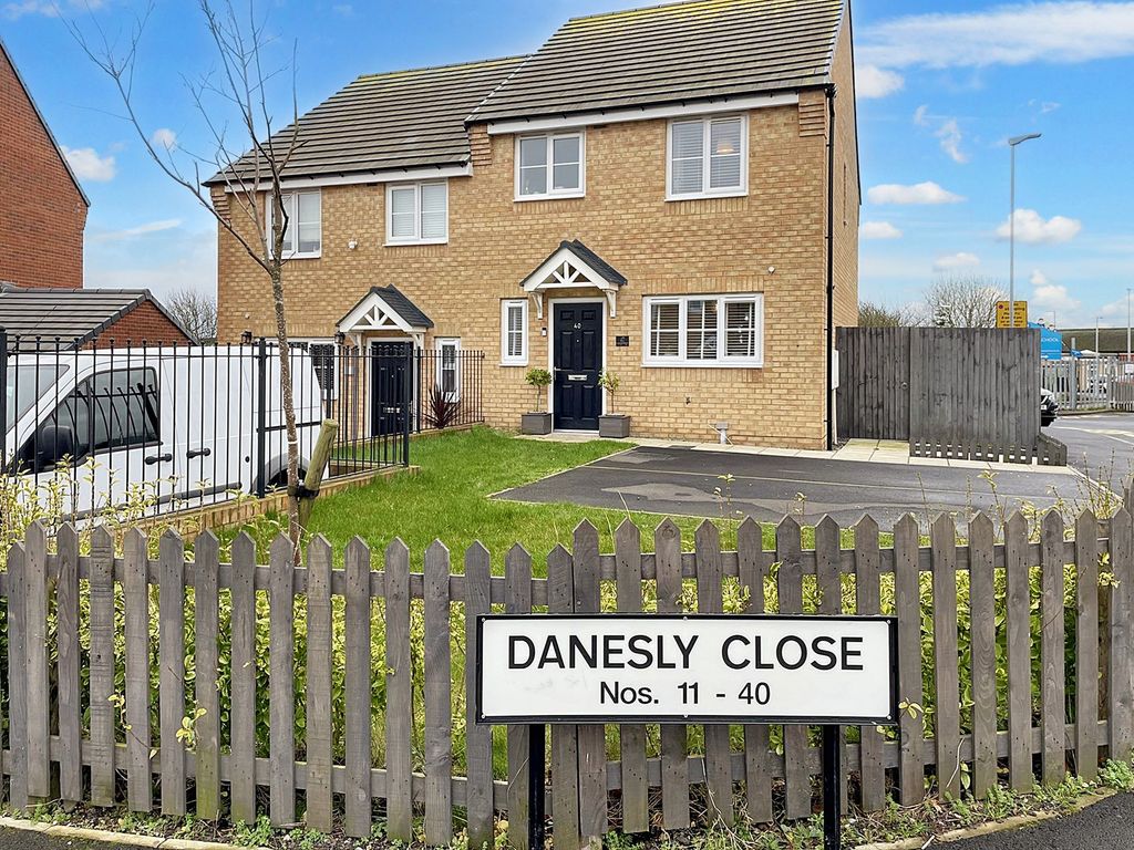 3 bed semi-detached house for sale in Danesly Close, Peterlee SR8, £155,000