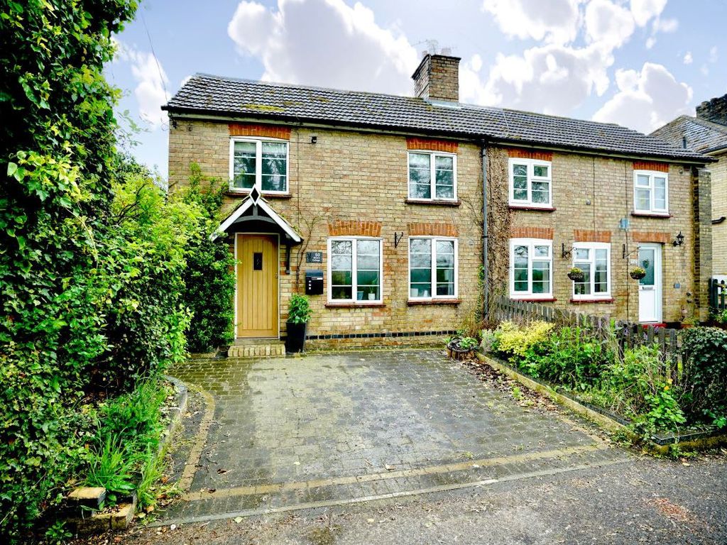 2 bed semi-detached house for sale in Baker Cottage, 50 Staploe Lane, Staploe, St. Neots, Cambridgeshire PE19, £130,000