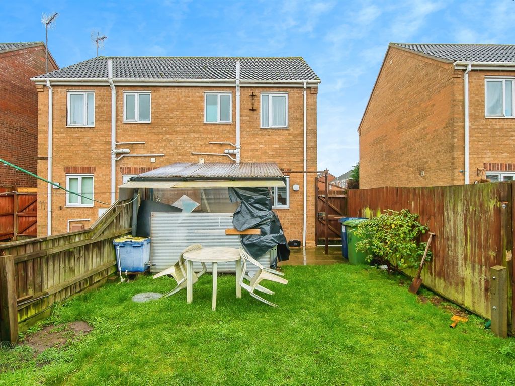 2 bed semi-detached house for sale in Tindall Close, Wisbech PE13, £160,000