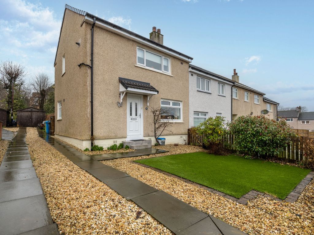 2 bed end terrace house for sale in Crebar Drive, Glasgow G78, £139,950