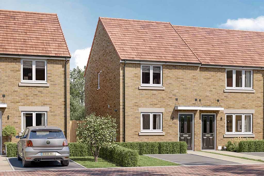 New home, 2 bed terraced house for sale in "The Foxcote" at Beacon Lane, Cramlington NE23, £178,995