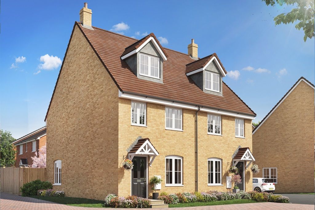 New home, 3 bed semi-detached house for sale in "The Braxton - Plot 50" at Moonflower Place, Biggleswade SG18, £252,000