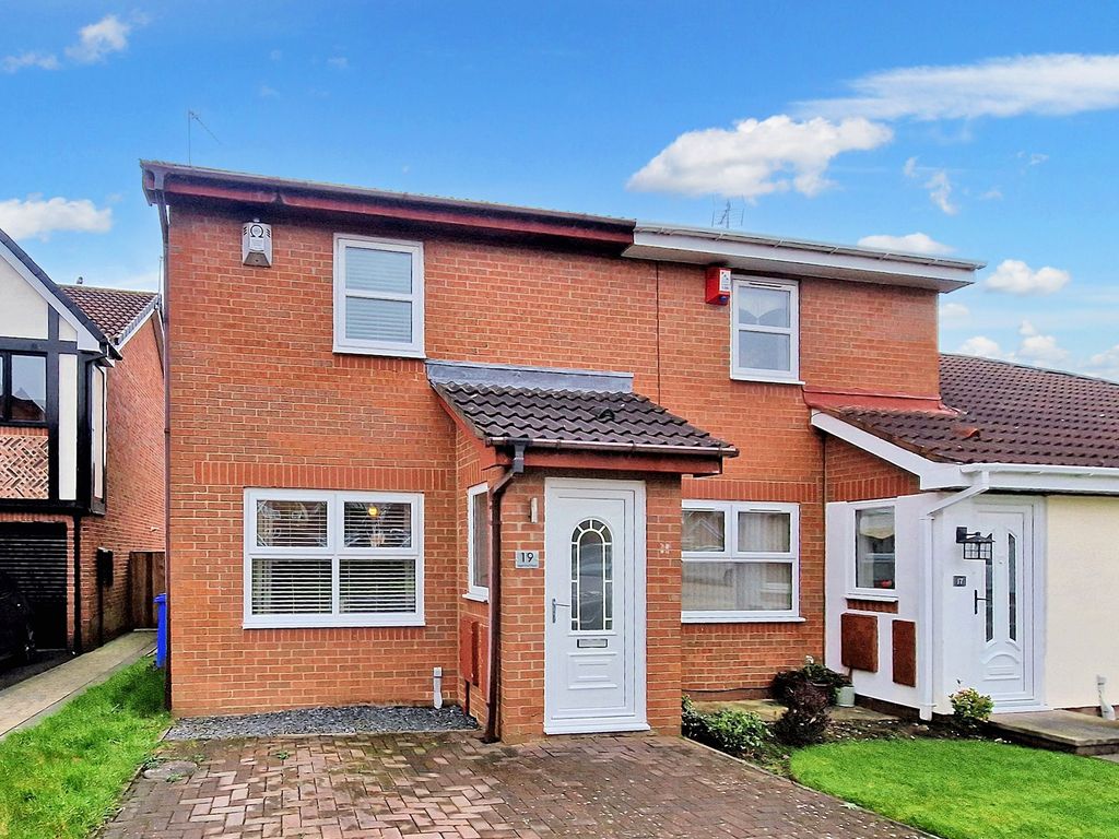 2 bed semi-detached house for sale in Daylesford Road, Cramlington NE23, £170,000