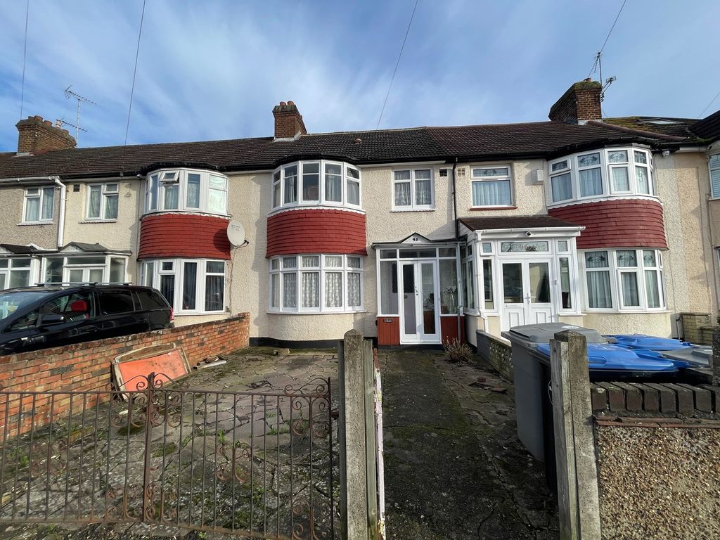 3 bed terraced house for sale in Monks Park, Wembley HA9, £475,000