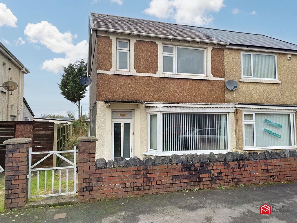 3 bed semi-detached house for sale in Burrows Road, Baglan, Port Talbot, Neath Port Talbot. SA12, £159,000