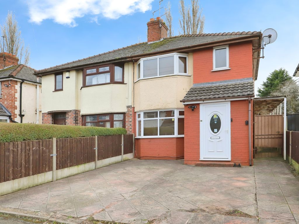3 bed semi-detached house for sale in Crathorne Avenue, Wolverhampton, West Midlands WV10, £230,000