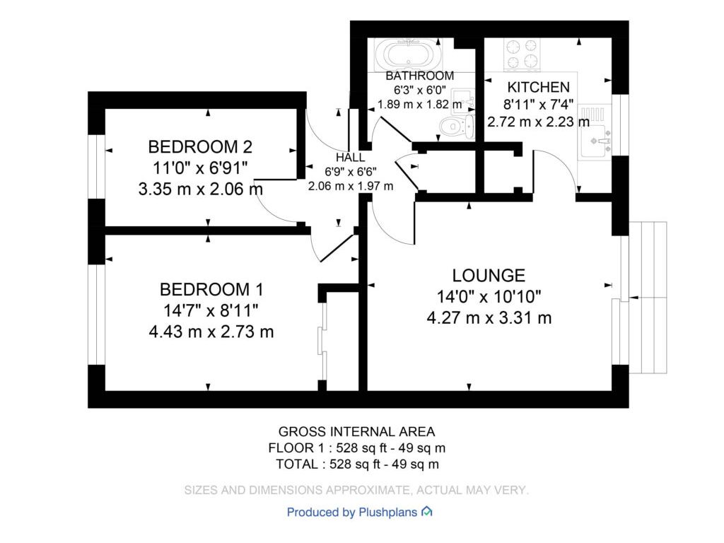 2 bed flat for sale in Braeside Avenue, Largs KA30, £65,000